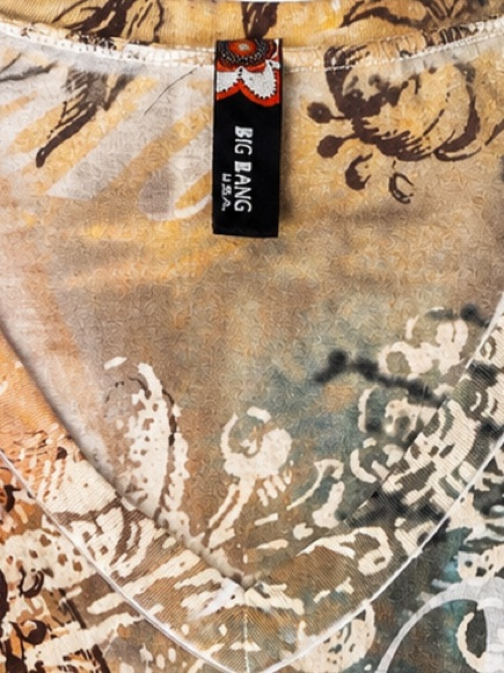Big Bang Clothing Company - Wild West Short Sleeve, Scoop Neck Rhinestone Print - Picture 2 of 15